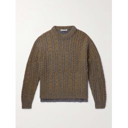 Kaphael Cable-Knit Wool-Blend Sweater