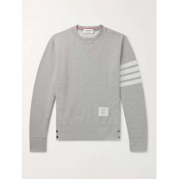 Slim-Fit Striped Loopback Cotton-Jersey Sweatshirt