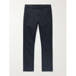 Slim Adam Garment-Dyed Stretch Organic Cotton-Twill Trousers