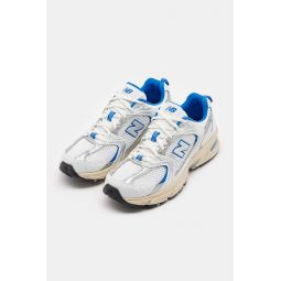 530 Sneaker in White/Blue Oasis