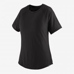 Womens Short-Sleeved Capilene Cool Trail Shirt BLK