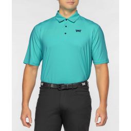 Mens Comfort Fit Perforated Panel Polo
