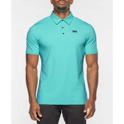 Mens Athletic Fit Perforated Panel Polo