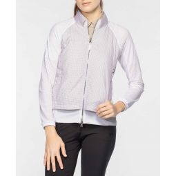 Womens Grid Pattern Double Layer Jacket