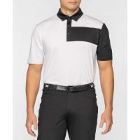Mens Comfort Fit Chest Block Polo