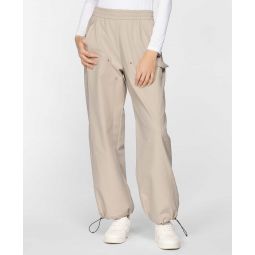 Womens Perforated Logo Wide Leg Trouser