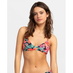 Printed Beach Classics Strappy Triangle Bikini Top