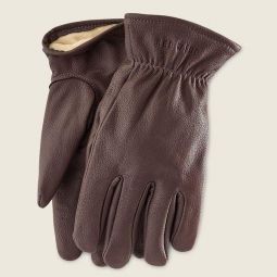 Red Wing Heritage Mens Lined Buckskin Leather Glove