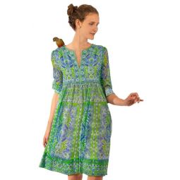 Gretchen Scott Crinkly Borderline Dress - Watteau