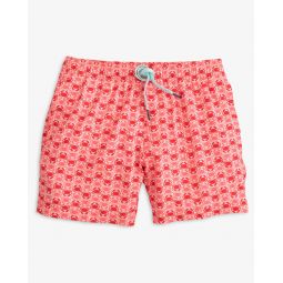 Southern Tide Mens Why So Crabby Printed Swim Trunk