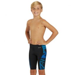 Sporti Light Wave Piped Splice Jammer Swimsuit Youth (22-28)