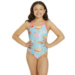 Sporti x Alex Walsh Pool Party Thin Strap One Piece Swimsuit Youth (22-28)