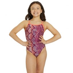 Sporti x Gretchen Walsh Desert Python Thin Strap One Piece Swimsuit Youth (22-28)