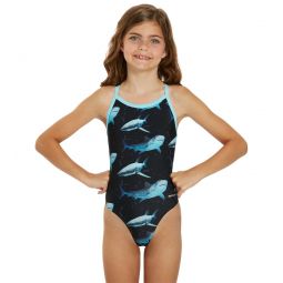 Sporti Sharkies Thin Strap One Piece Swimsuit Youth (22-28)