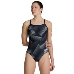 Arena Womens Halftone Lightdrop Back One Piece Swimsuit