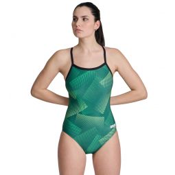 Arena Womens Halftone Lightdrop Back One Piece Swimsuit