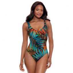 Miraclesuit Womens Tamara Tigre Its A Wrap One Piece Swimsuit