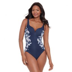 Miraclesuit Womens Tropica Toile Temptress One Piece Swimsuit