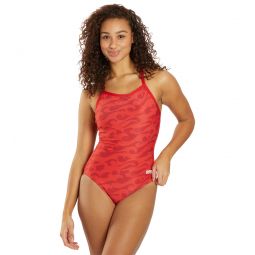 Arena Womens Surfs Up II Lightdrop Back One Piece Swimsuit