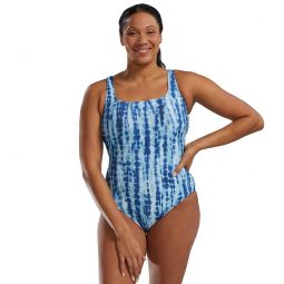 TYR Active Womens Ophidian Scoop Neck Controlfit Durafast Elite One Piece Swimsuit