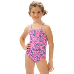 Dolfin Girls Sunshine Printed One Piece Swimsuit (Little Kid)