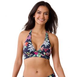 Tommy Bahama Womens Summer Floral Reversible Halter Top