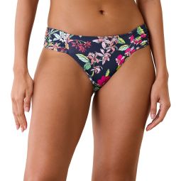 Tommy Bahama Womens Summer Floral Reversible Hipster Bikini Bottom