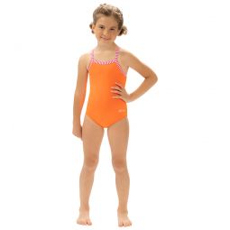 Dolfin Girls Solid One Piece Swimsuit (Toddler, Little Kid)