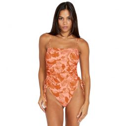 Volcom Womens Blocked Out One Piece Swimsuit