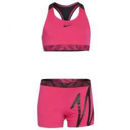 Nike Girls Script Logo Crossback Sport Two Piece Bikini Set (Big Kid)