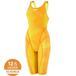 Speedo Womens Print Vanquisher Kneeskin Tech Suit Swimsuit