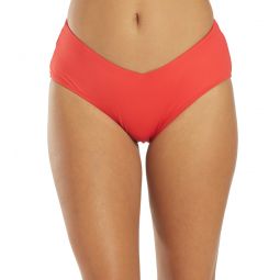 Lauren Ralph Lauren Womens Beach Club Mid Rise V Bikini Bottom