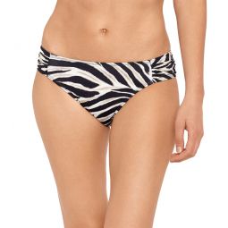 Lauren Ralph Lauren Womens Zebra Side Tab Hipster Bikini Bottom