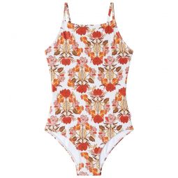 Seafolly Girls Papillon Reversible One Piece Swimsuit (Big Kid)