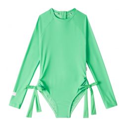 Seafolly Girls Essential Long Sleeve One Piece Swimsuit (Big Kid)