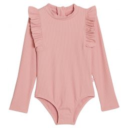 Seafolly Girls Essential Long Sleeve One Piece Swimsuit (Baby, Toddler, Little Kid)