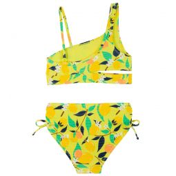 Seafolly Girls Lemon Soda Asymmetrical Two Piece Bikini Set (Big Kid)