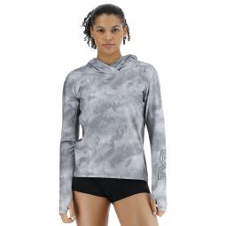 TYR Womens Turbulent SunDefense Hooded Long Sleeve UPF 50+ Swim Shirt