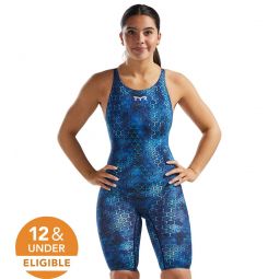 TYR Womens Akurra Thresher Open Back Tech Suit Swimsuit