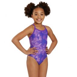 Sporti Fractalicious Thin Strap One Piece Swimsuit Youth (22 - 28)