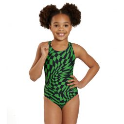 Sporti Checkmate Wide Strap One Piece Swimsuit Youth (22 - 28)