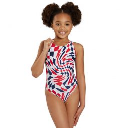 Sporti Checkmate Wide Strap One Piece Swimsuit Youth (22 - 28)