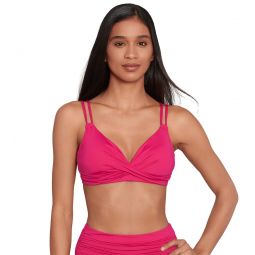 Ralph Lauren Womens Beach Club Solids Double Strap Twist Bikini Top