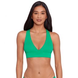 Ralph Lauren Womens Beach Club Solids Twist Cross Back Bikini Top