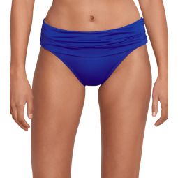 Lauren Ralph Lauren Womens Beach Club Solids Wide Shirred Banded Hipster Bikini Bottom