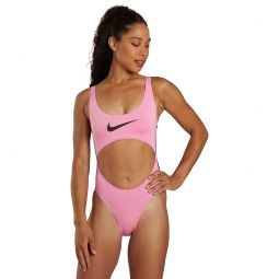 Nike Womens Cut-Out Tank One Piece Swimsuit