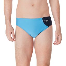Speedo Vibe Mens Assymetrical Colorblock One Brief Swimsuit