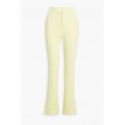Cotton-blend chenille bootcut pants