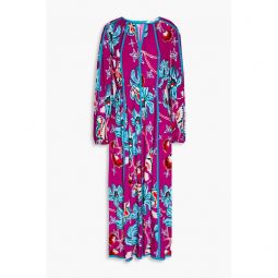 Scott printed voile midi dress