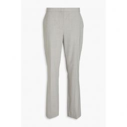 Wool-blend slim-leg pants